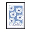 Daisy Blue Wall Art - Drawdeck