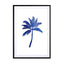 Blue Palm Tree Wall Art - Drawdeck