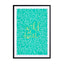 Wild At Heart – Turquoise Wall Art - Drawdeck