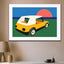 sunset car