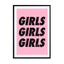 Girls, Girls, Girls Wall Art - Drawdeck