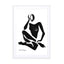 black figure 4 Wall Art - Drawdeck