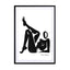 black figure 8 Wall Art - Drawdeck