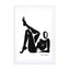 black figure 8 Wall Art - Drawdeck