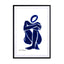 blue figure 1 Wall Art - Drawdeck