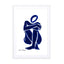 blue figure 1 Wall Art - Drawdeck
