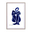 blue figure 1 Wall Art - Drawdeck