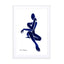 blue figure 2 Wall Art - Drawdeck