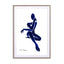 blue figure 2 Wall Art - Drawdeck