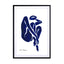 blue figure 3 Wall Art - Drawdeck