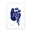 blue figure 3 Wall Art - Drawdeck