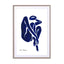 blue figure 3 Wall Art - Drawdeck