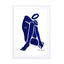 blue figure 5 Wall Art - Drawdeck