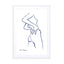 blue line 1 Wall Art - Drawdeck