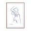 blue line 1 Wall Art - Drawdeck