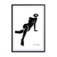 black figure 1 Wall Art - Drawdeck