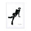 black figure 1 Wall Art - Drawdeck
