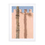 Wall and a palm tree in Marrakech Wall Art - Drawdeck