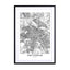 Amsterdam White Map Wall Art - Drawdeck
