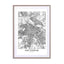 Amsterdam White Map Wall Art - Drawdeck