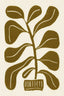 Linocut Houseplant #2