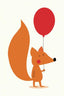 Fox With A Red Balloon