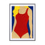 Red Swimsuit - Blonde - Drawdeck