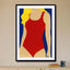 Red Swimsuit - Blonde - Drawdeck