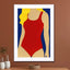 Red Swimsuit - Blonde - Drawdeck