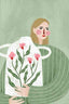 The Woman With Pink Vase