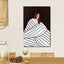 The Woman with Black and White Stripes