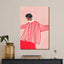 The Woman with the Red Stripes