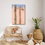 Wall and a palm tree in Marrakech Canvas - Drawdeck