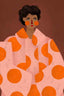 Woman with Orange Dots