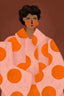 Woman with Orange Dots
