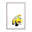 Yellow Porsche Wall Art - Drawdeck