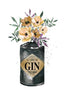 All You Need Is Gin Yellow Flowers