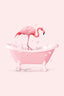 Bathtub Flamingo