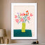 Colorful Blossoms in Stripes