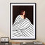 The Woman with Black and White Stripes