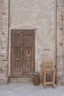 Brown Door In A Bazaar