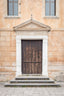 Brown wooden door