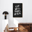 Eat Well, Travel Often Canvas - Drawdeck