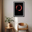 Enso (red On Black Background)