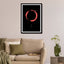 Enso (red On Black Background)