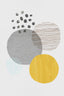 Abstract Mustard And Grey