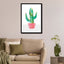 Painted Cactus In Coral Plant Pot