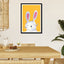 Woodland Bunny On Mustard