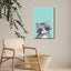 Woodland Racoon On Mint