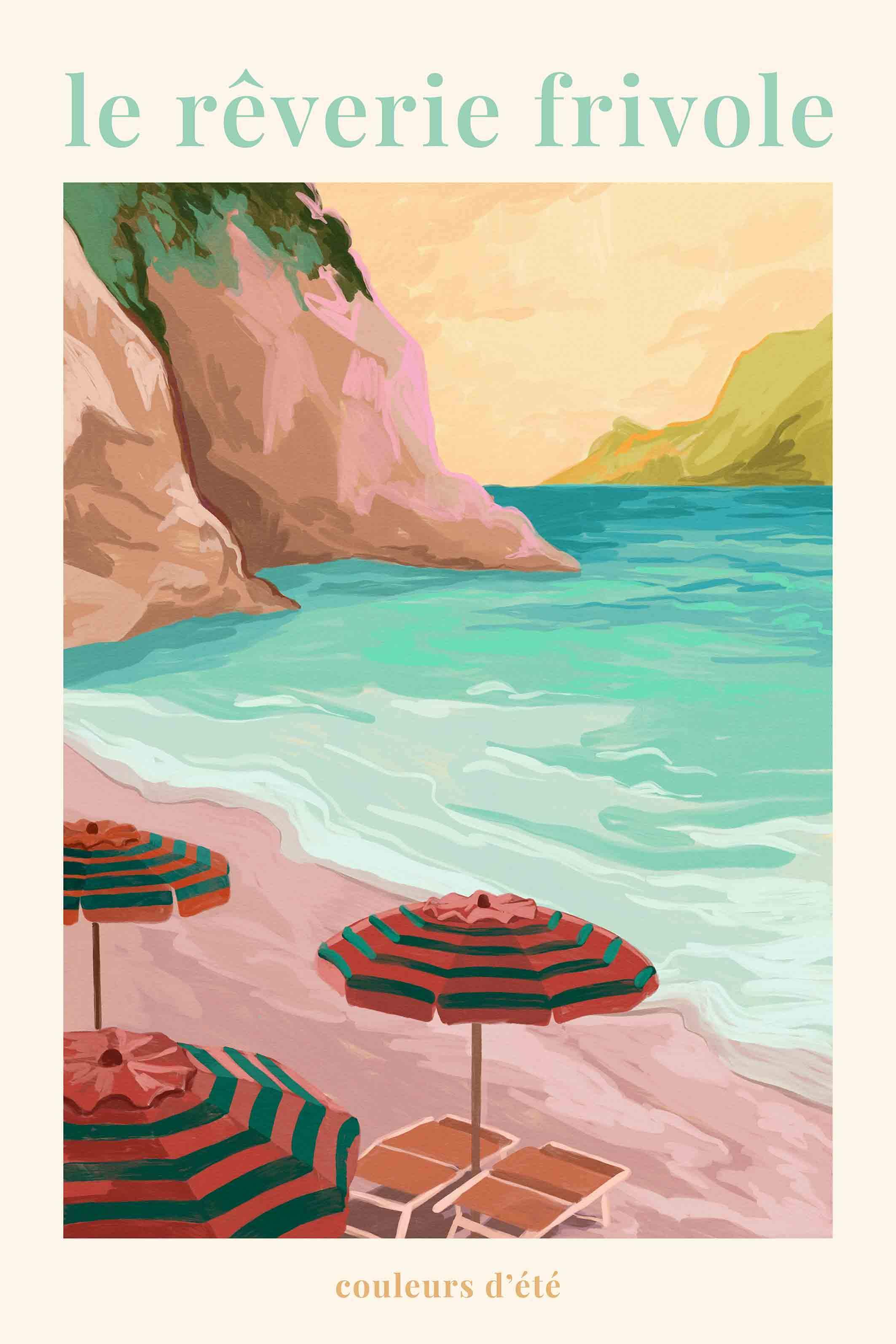 Le Reverie Le rêverie frivole beach Wall Art – Drawdeck